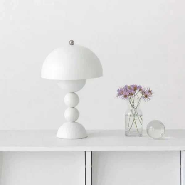 Nordisk uppladdningsbar blomma bärbar bordslampa | Veska