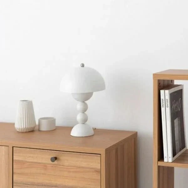 Nordisk uppladdningsbar blomma bärbar bordslampa | Veska