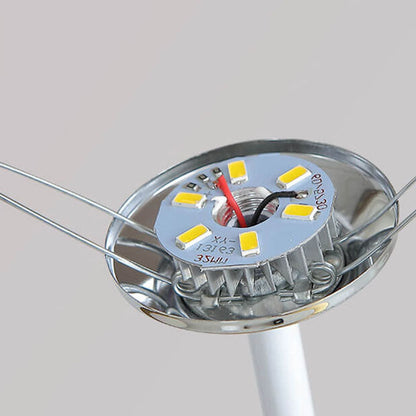 Nordisk Vintage Tyglampa Kon Solid Trä LED Bordslampa | Veska
