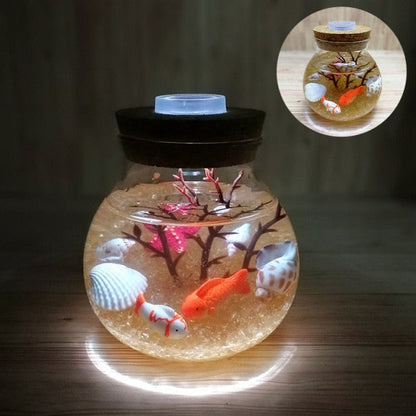 Novelty LED Mini Fisk Havsnattlampa | Veska Gul-Karp
