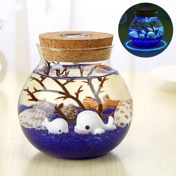 Novelty LED Mini Fisk Havsnattlampa | Veska