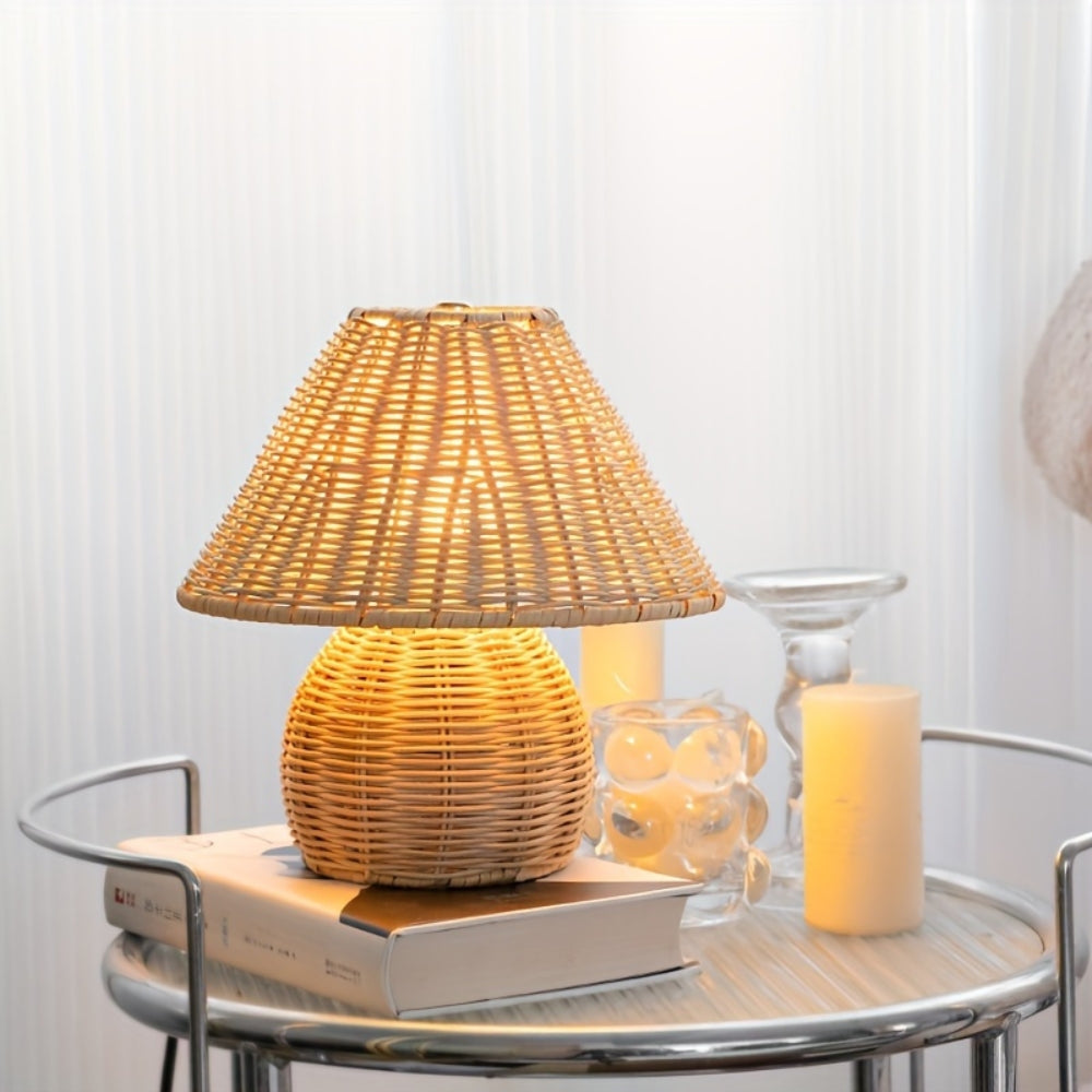 Noya Rattan Bordslampa Heminredning | Veska