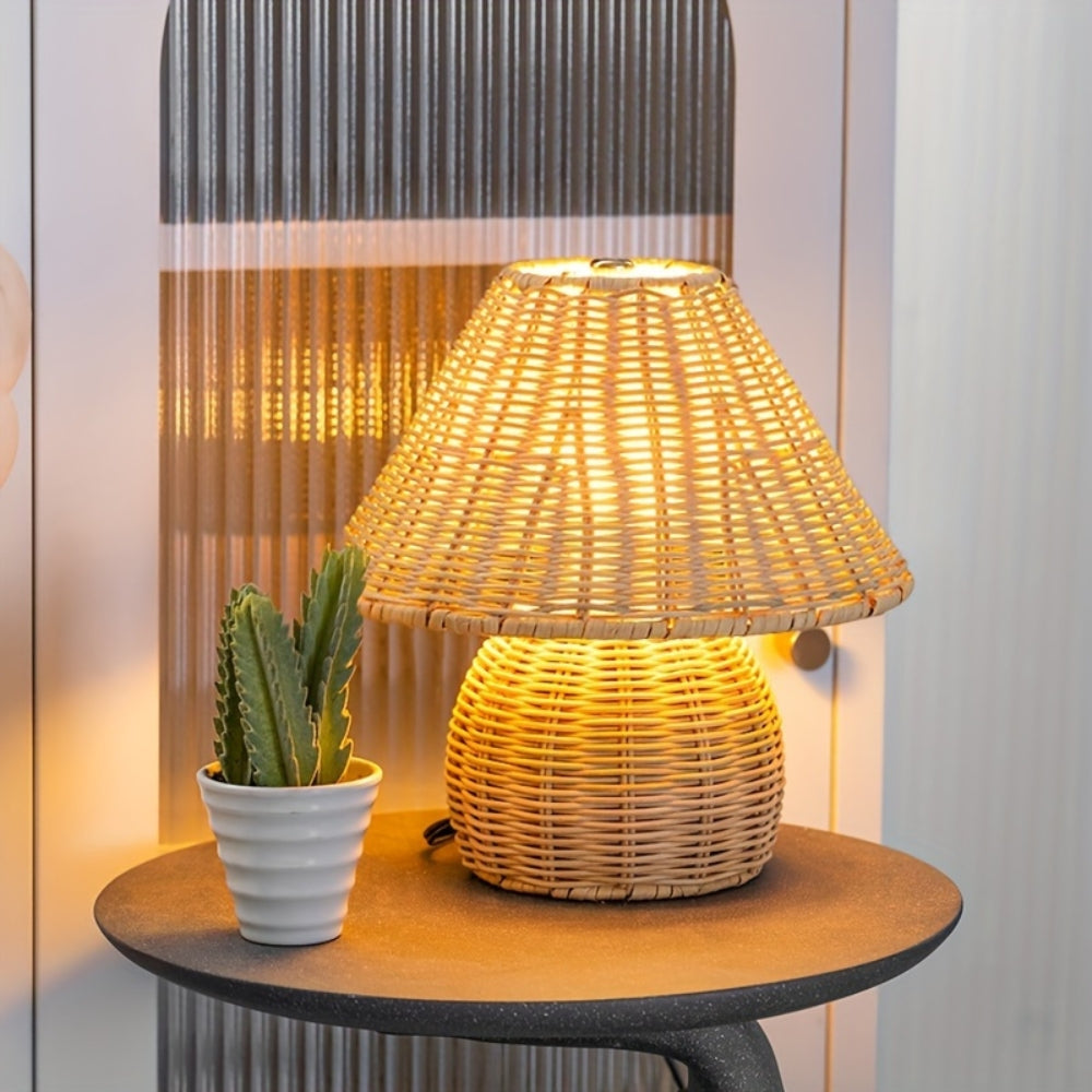 Noya Rattan Bordslampa Heminredning | Veska