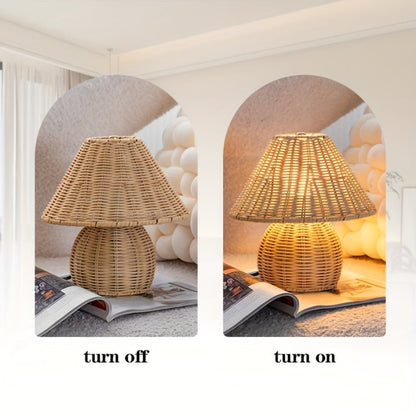 Noya Rattan Bordslampa Heminredning | Veska