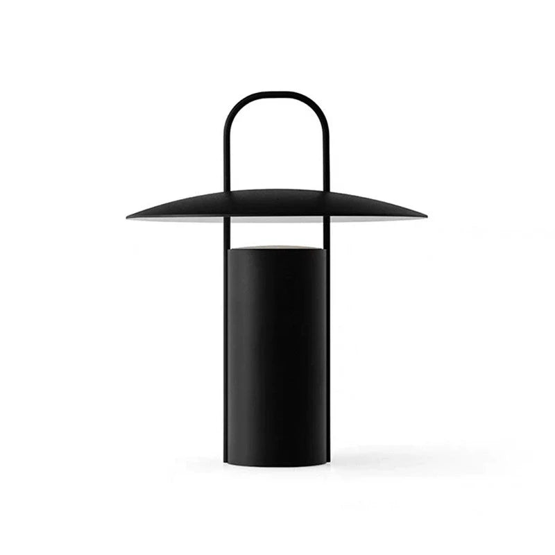 Ny Designer Portabel Bordslampa | Veska svart