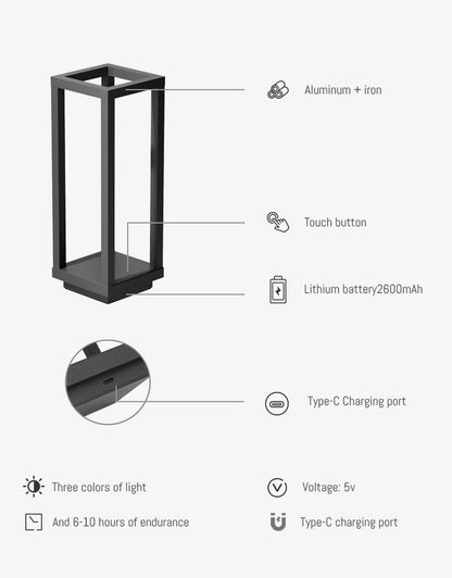 Ny uppladdningsbar bordslampa | Veska