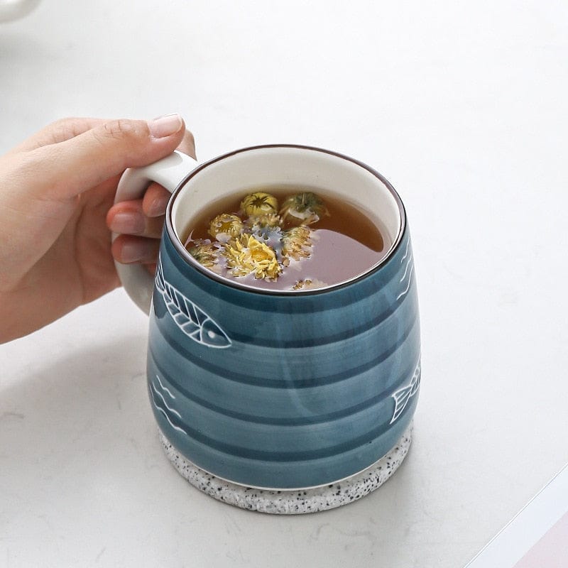 Ocean Hand Painted Ceramic Mug | Veska