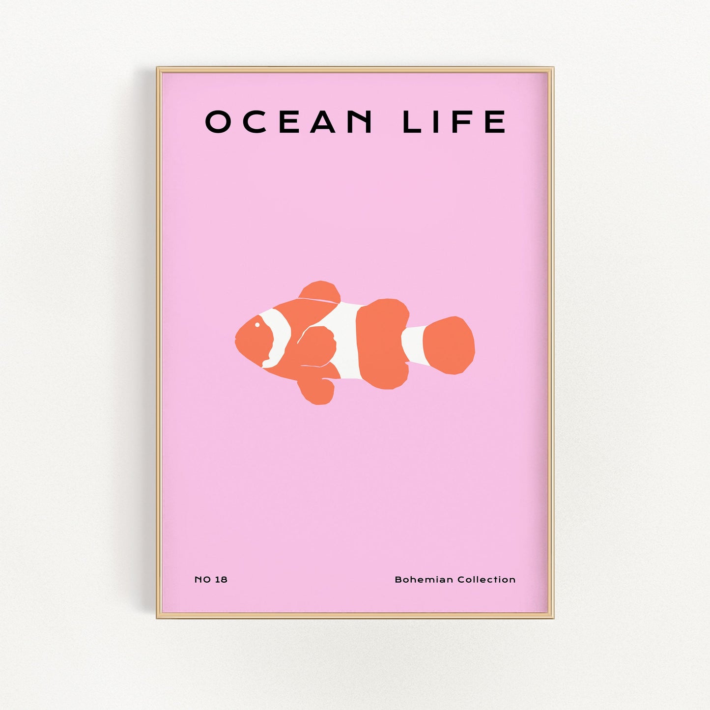 Ocean Life Nr. 18 - Gyllene Fisk | Veska 21×30 cm