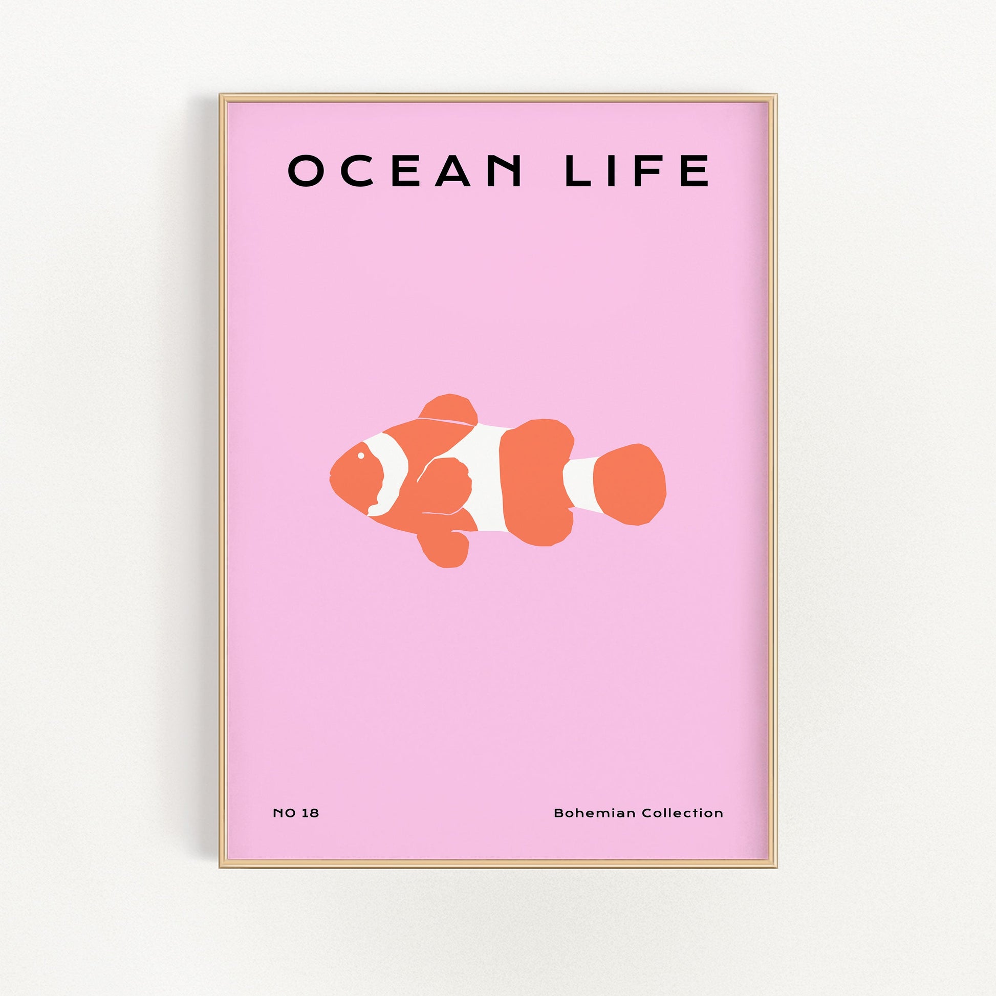 Ocean Life Nr. 18 - Gyllene Fisk | Veska 21×30 cm