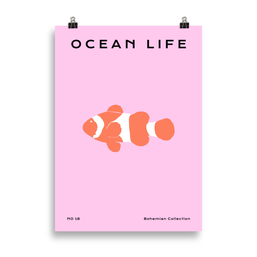 Ocean Life Nr. 18 - Gyllene Fisk | Veska 50×70 cm