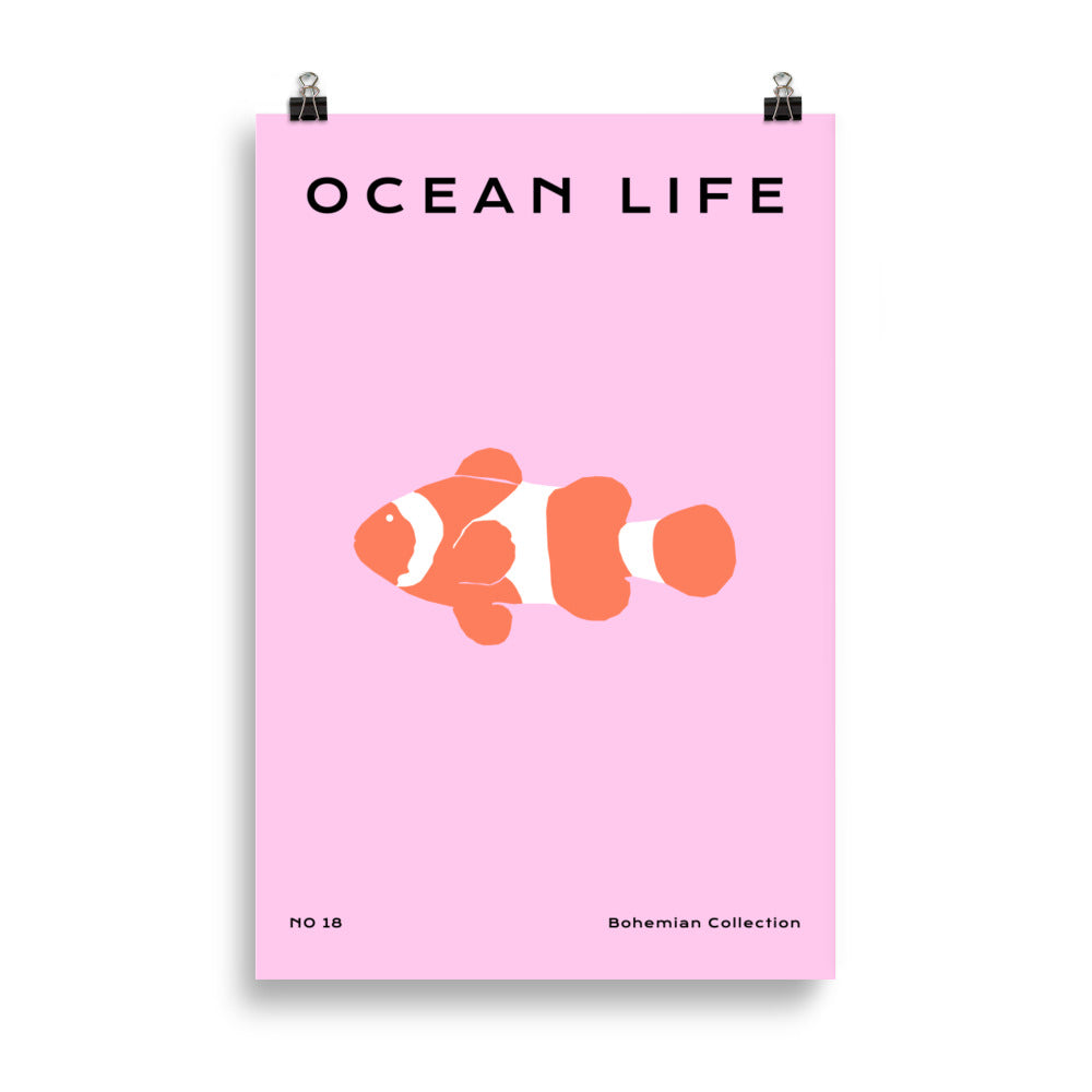 Ocean Life Nr. 18 - Gyllene Fisk | Veska 61×91 cm