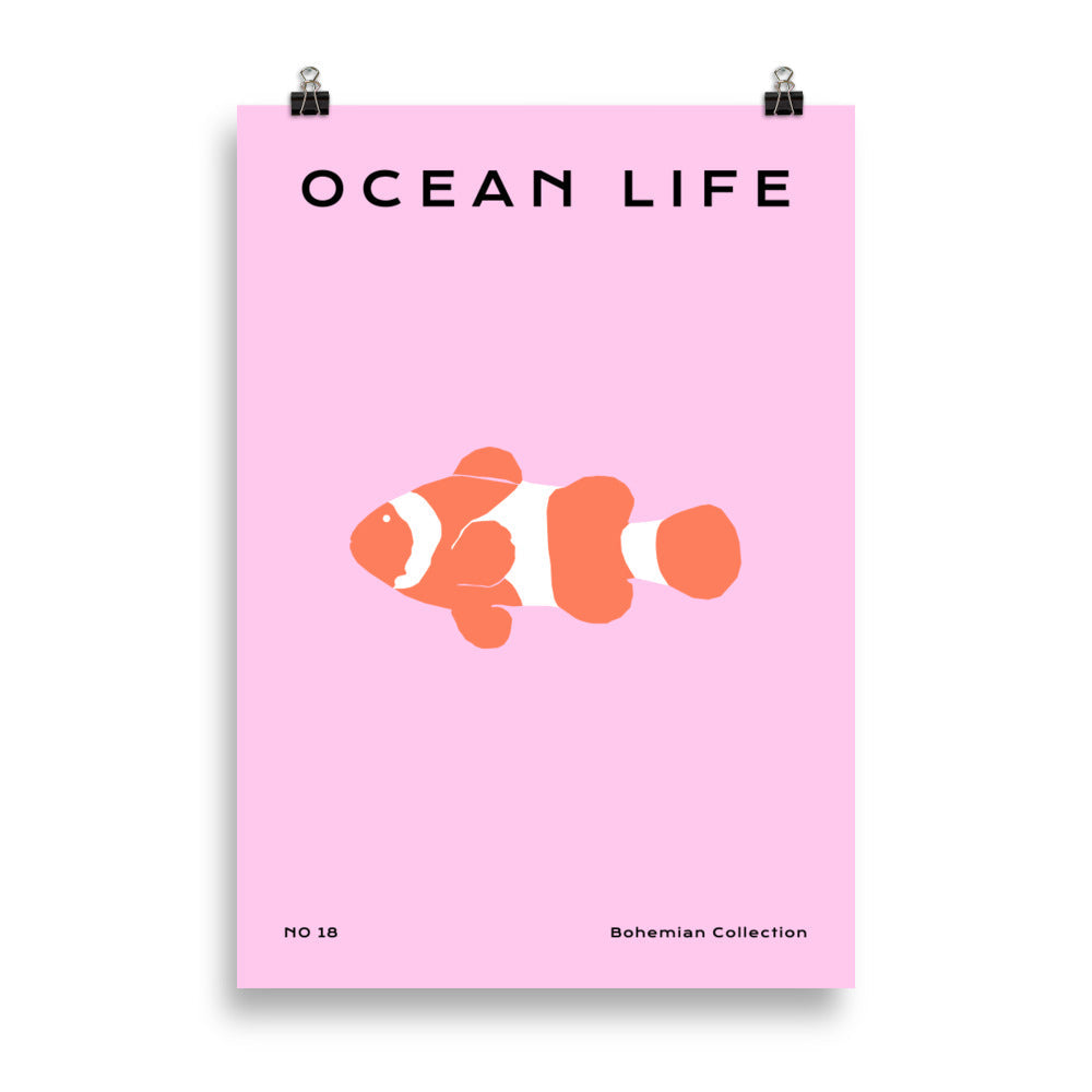 Ocean Life Nr. 18 - Gyllene Fisk | Veska 70×100 cm