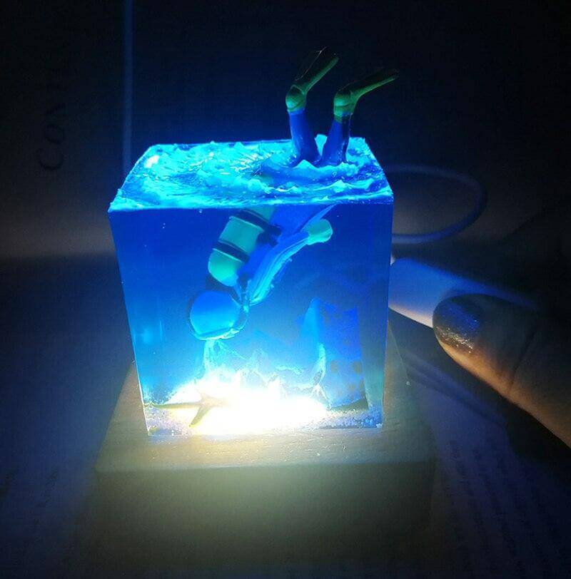 Ocean Scuba Diver Lampa | Veska