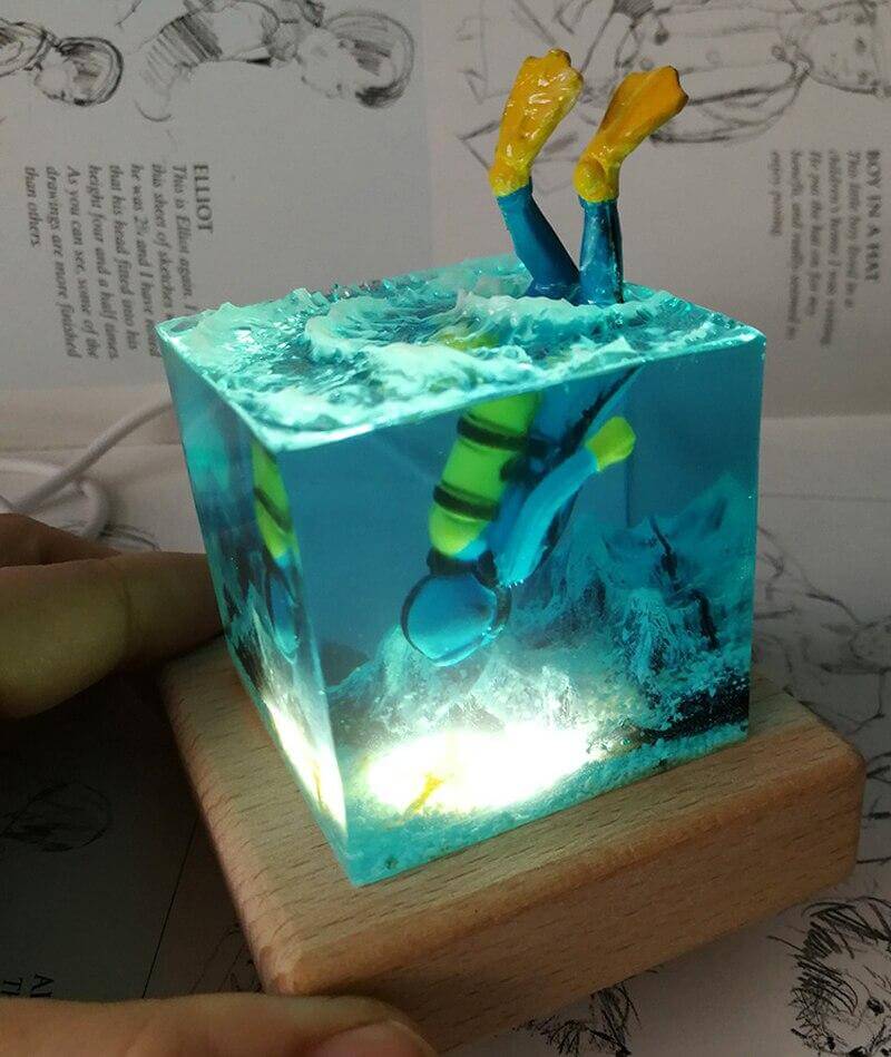 Ocean Scuba Diver Lampa | Veska