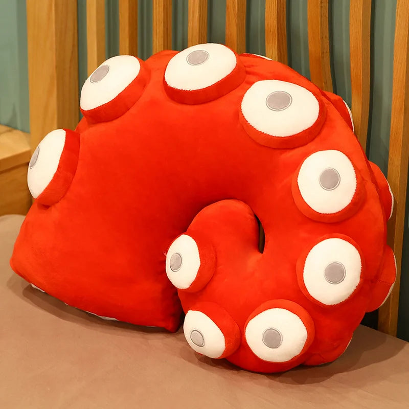 Oktopus Tentakler Mjuk Plysch Kudde | Veska röd 45X35cm
