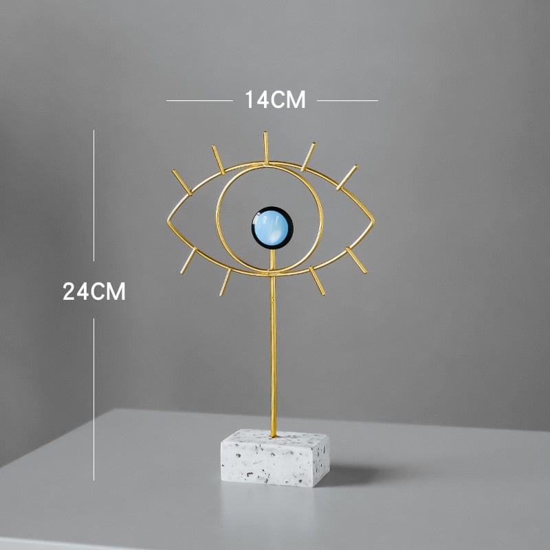 Onda Öga Dekor Ornament Figuriner | Veska Standard Titel