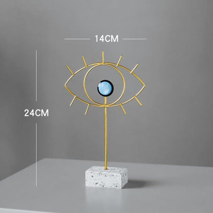 Onda Öga Dekor Ornament Figuriner | Veska Standard Titel