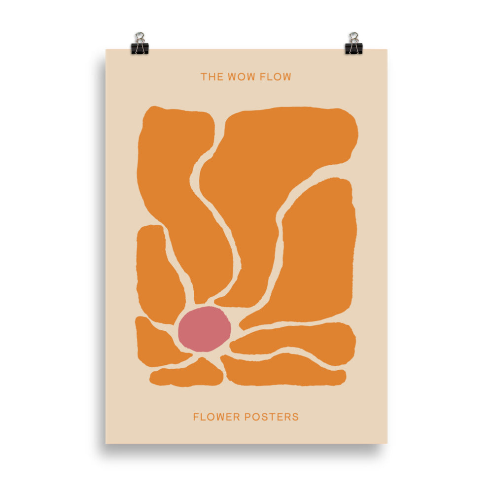 Orange Anemon | Veska 50×70 cm