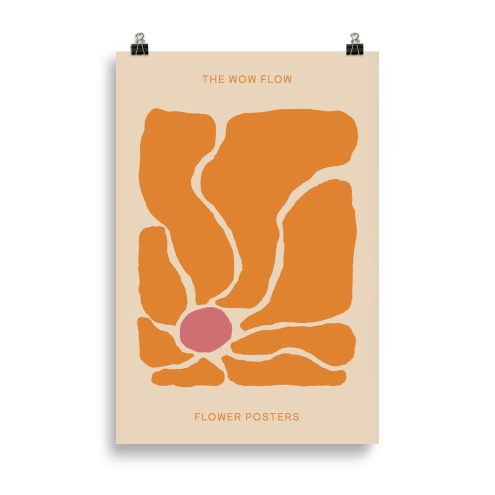Orange Anemon | Veska 61×91 cm