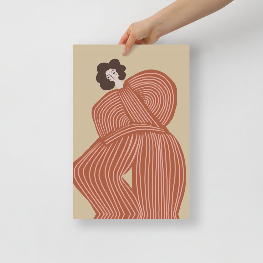 Orange Tracksuits Väggkonst | Veska 12×18