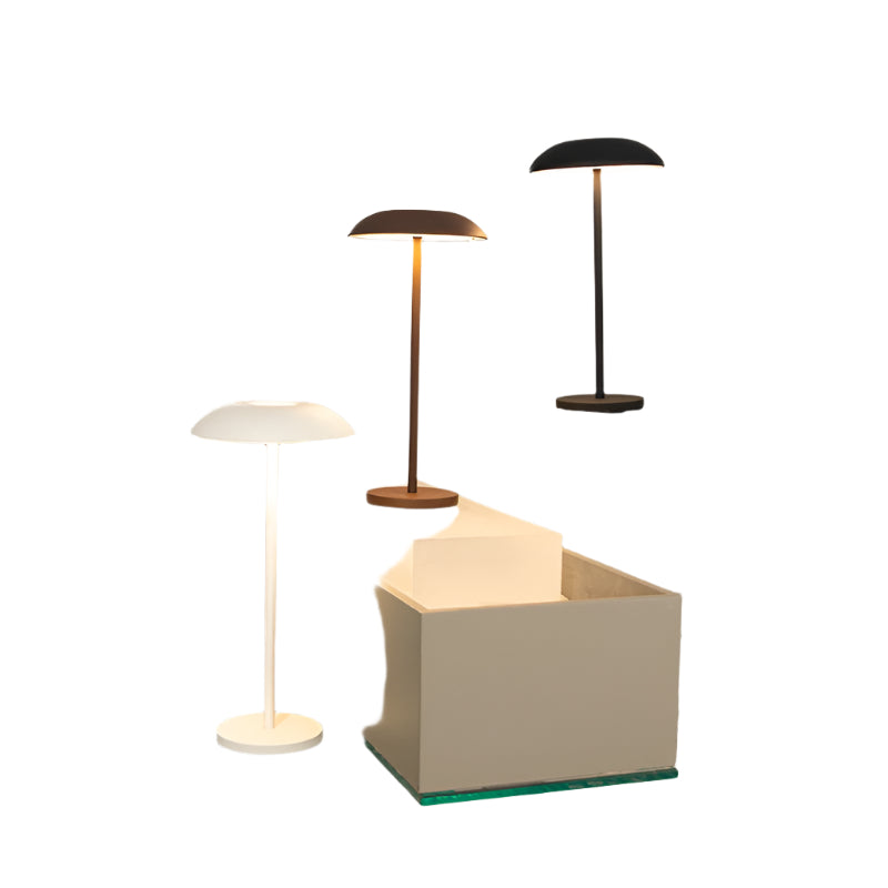 Orbella trådlös LED-bordslampa med touch-kontroll – Elegant runt modernt design | Veska
