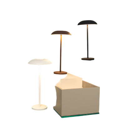 Orbella trådlös LED-bordslampa med touch-kontroll – Elegant runt modernt design | Veska