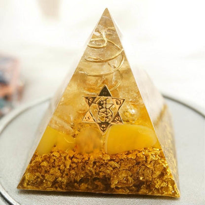 Orgonite Citrin Kristallpyramid | Veska