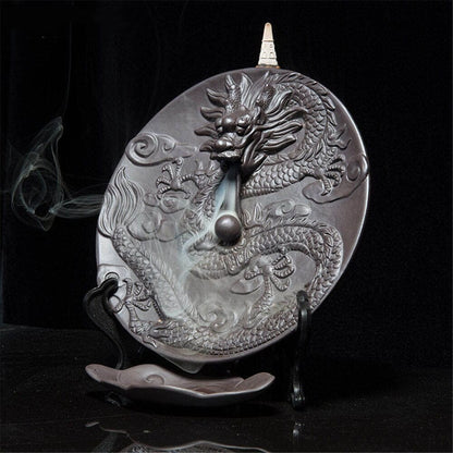 Oriental Dragon Backflow Rökelsebrännare | Veska