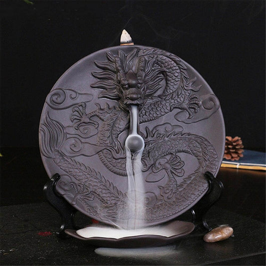 Oriental Dragon Backflow Rökelsebrännare | Veska