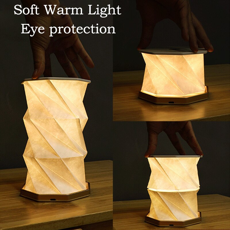 Origami Glow Dimmbar Papperslanterna Ljus | Veska