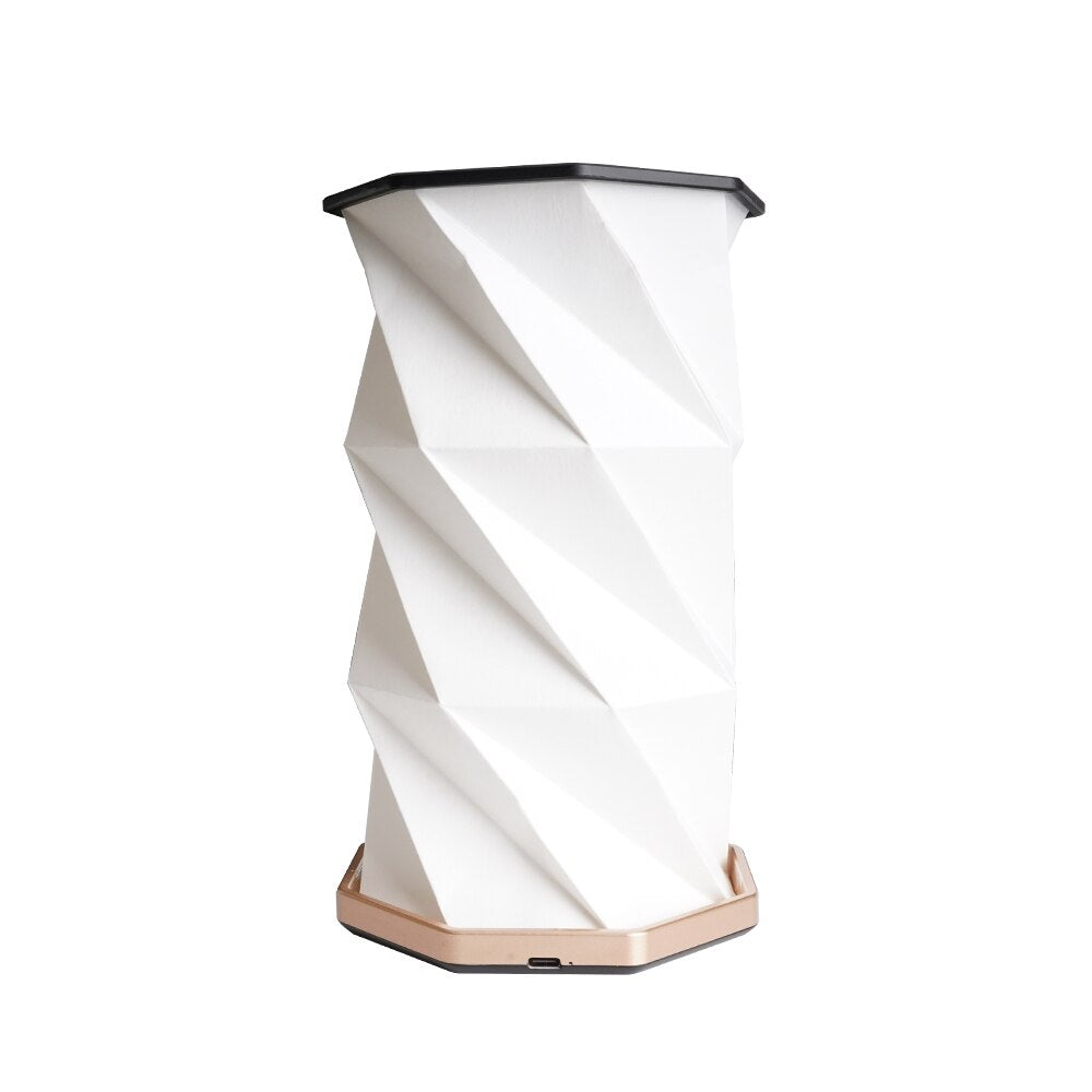 Origami Glow Dimmbar Papperslanterna Ljus | Veska svart