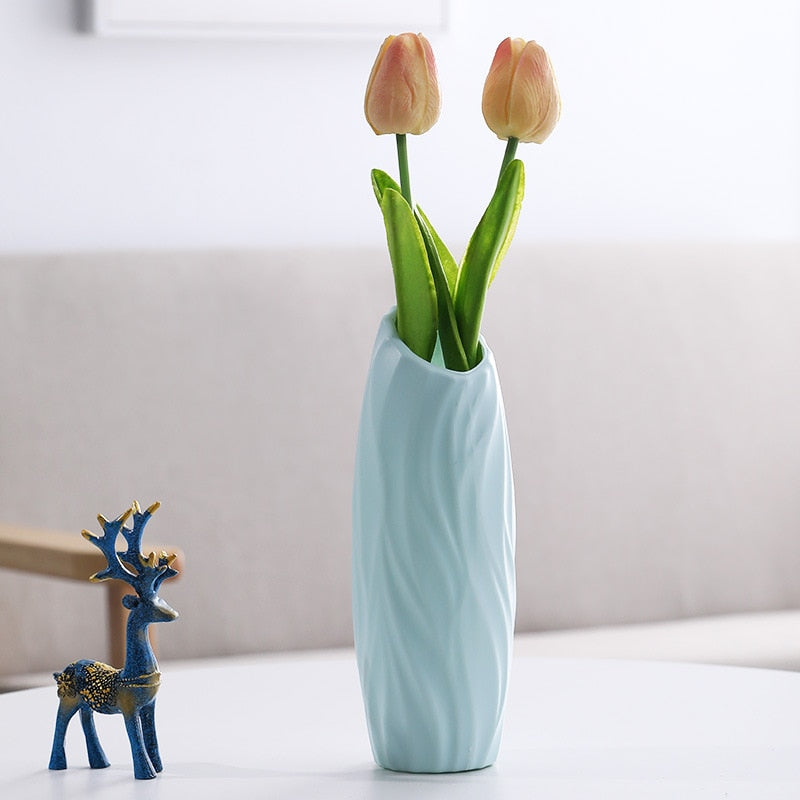 Origami Plast Vaser Kruka | Veska Blå