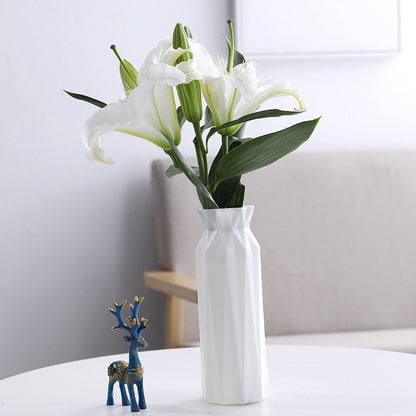 Origami Plast Vaser Kruka | Veska Vit 2