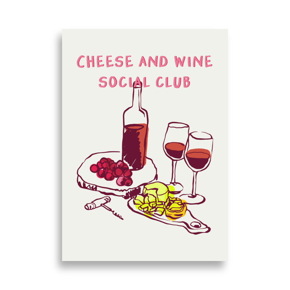 Ost och Vin Social Klubb | Veska 50×70 cm