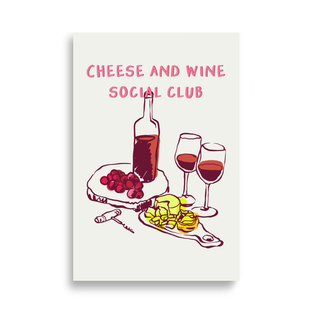 Ost och Vin Social Klubb | Veska 61×91 cm