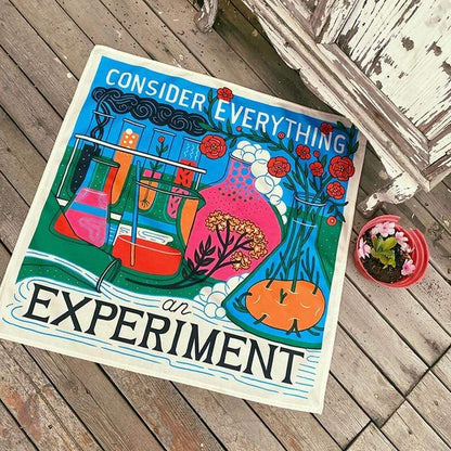 Överväg Allt som ett Experiment Tapestry | Veska