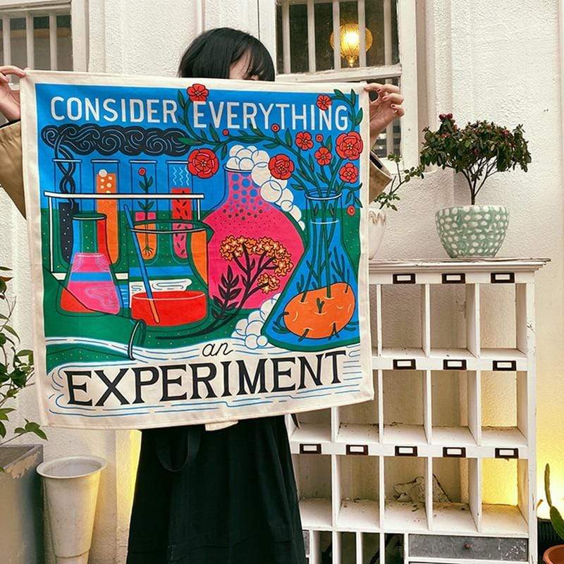 Överväg Allt som ett Experiment Tapestry | Veska