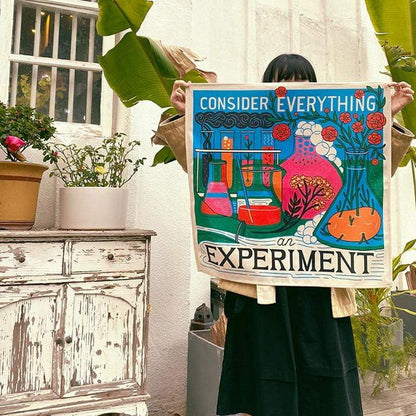 Överväg Allt som ett Experiment Tapestry | Veska