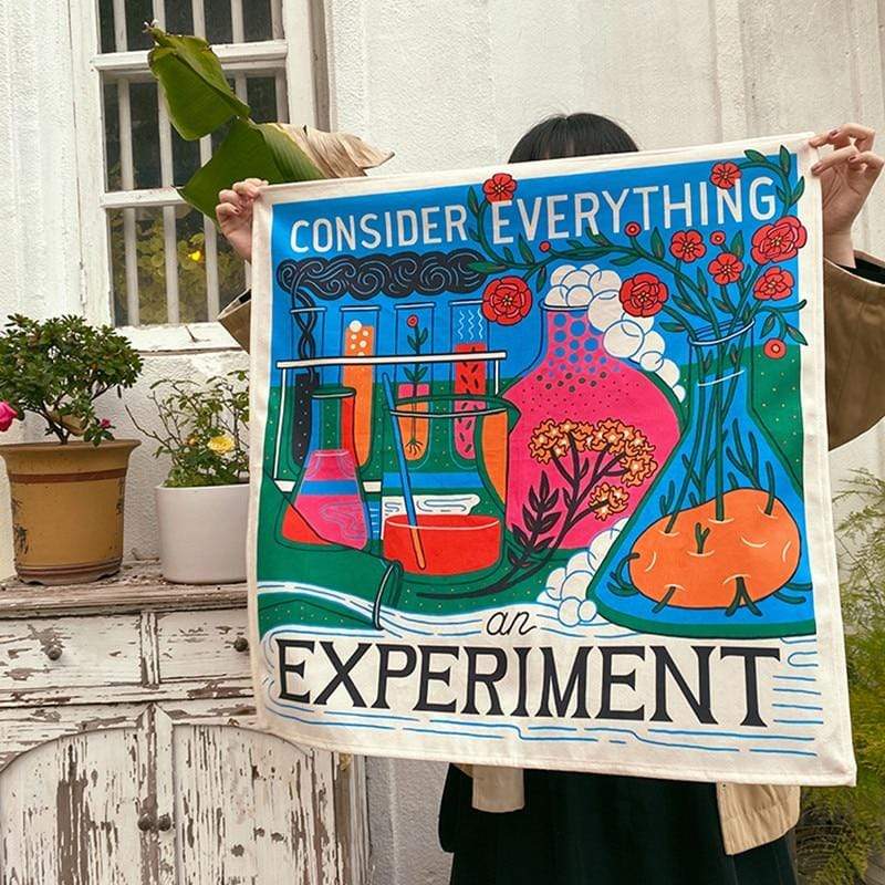 Överväg Allt som ett Experiment Tapestry | Veska