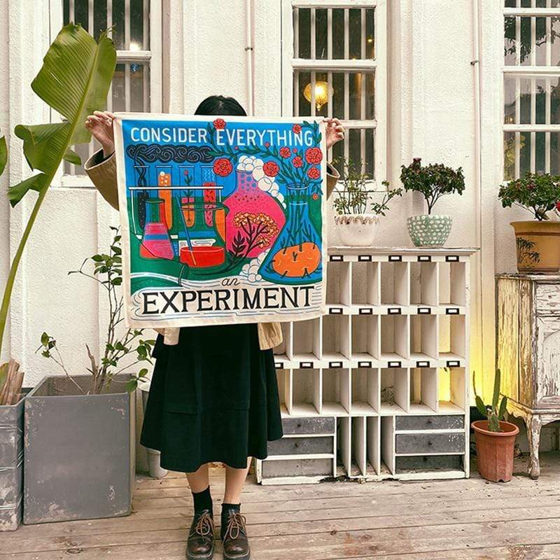 Överväg Allt som ett Experiment Tapestry | Veska