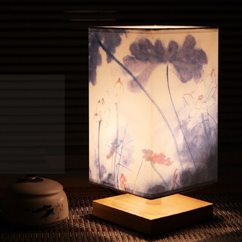 Papper Bords Lampa | Japansk Skandinavisk Stil | Varm Ljus | Veska