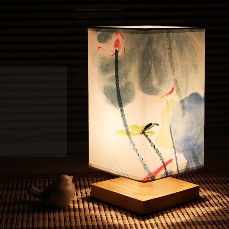 Papper Bords Lampa | Japansk Skandinavisk Stil | Varm Ljus | Veska