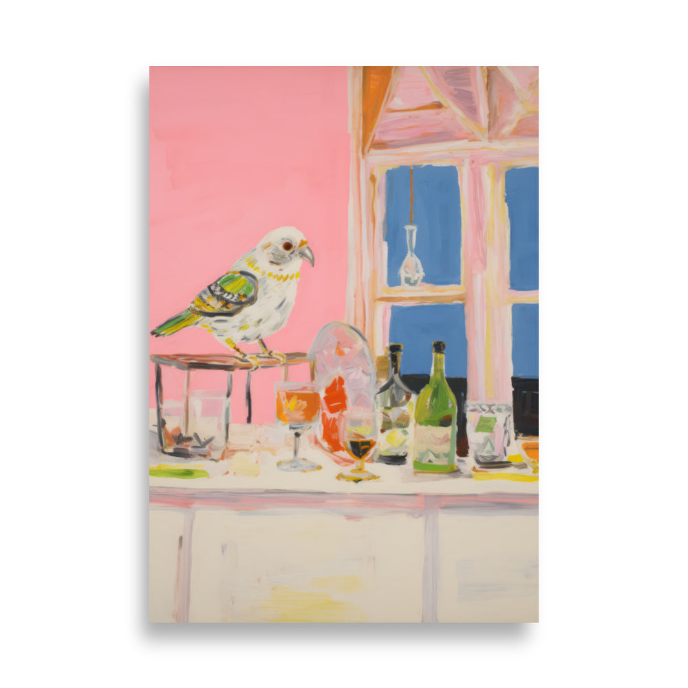 Parrot in the Kitchen | Veska 70×100 cm