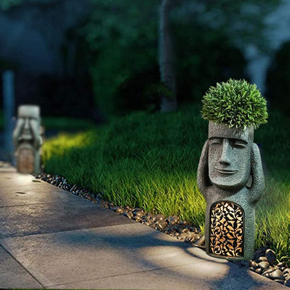 Påskön Staty Trädgård Blomkruka | Veska