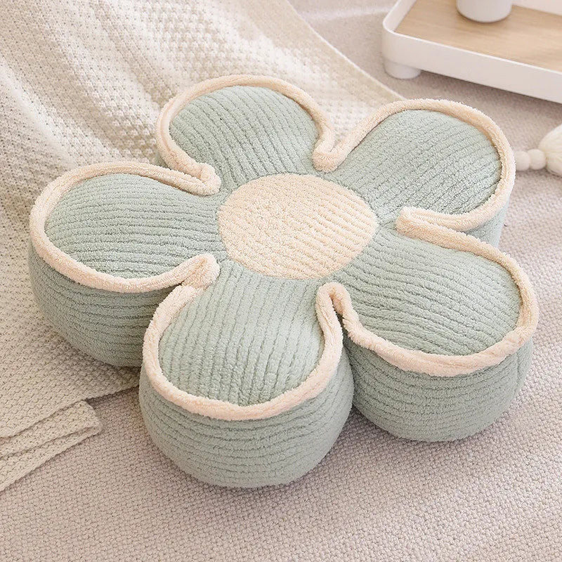 Pastell Fluffy Blomkudde | Veska Mintgrön