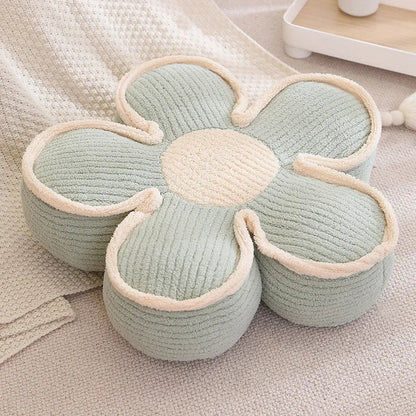 Pastell Fluffy Blomkudde | Veska Mintgrön