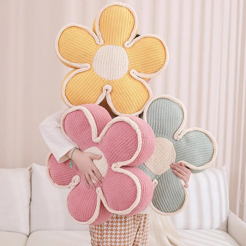Pastell Fluffy Blomkudde | Veska