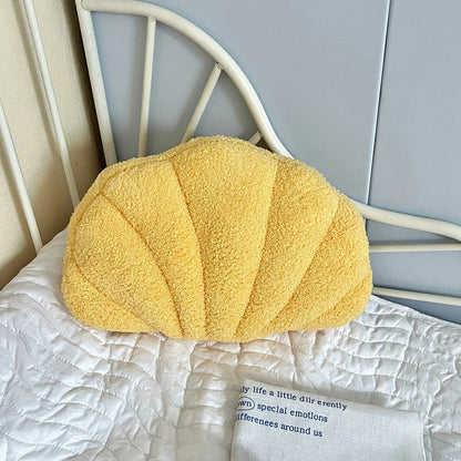 Pastell Skal Kudde – Fuzzy Bouclé Plush Kudde | Veska