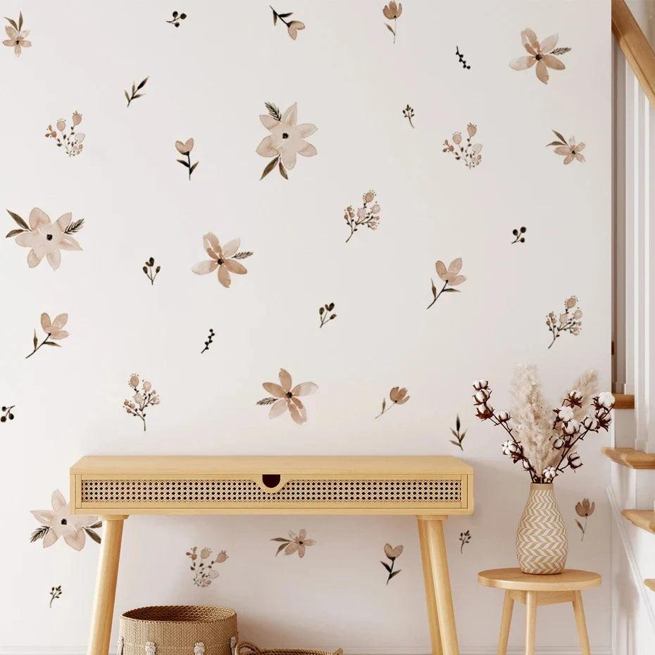 Pastellblommor Vägdekal Set | Veska