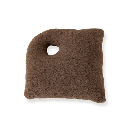 Pebble Wool Cushion | Veska Kahaki Brun